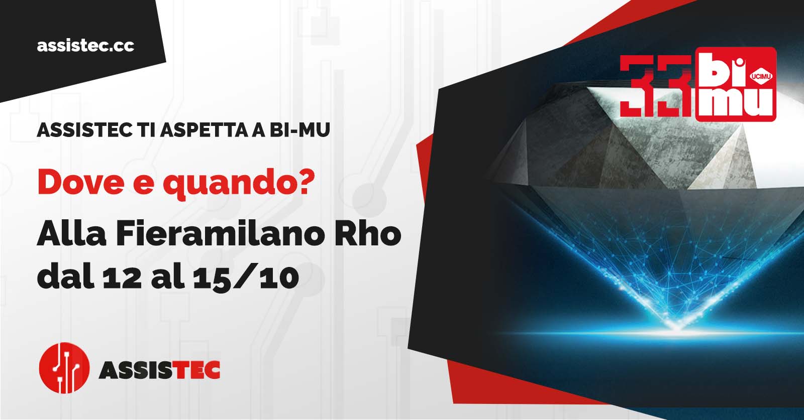 Assistec partecipa a BI-MU 2022, la più importante manifestazione italiana dedicata all'Industria 4.0